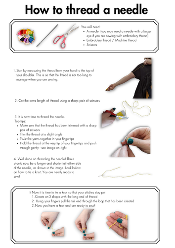 How to thread a needle without sight