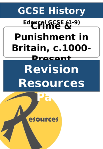 Gcse History Edexcel Crime And Punishment Paper 1 Revision Resources Pack Teaching Resources