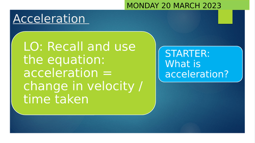 Cp1 Motion And Forces All Powerpoints For Topic Gcse Edexcel 1702