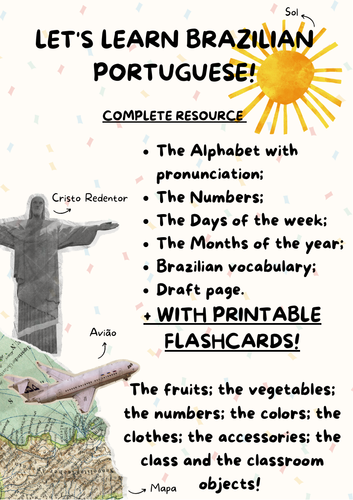 Days of the Week Flashcards English/Portuguese - Days of the Week Flashcards