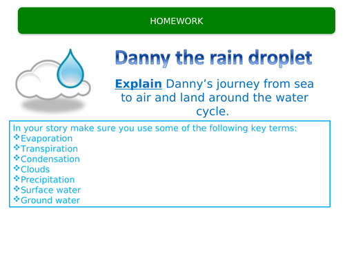 Geography Rivers - Homework