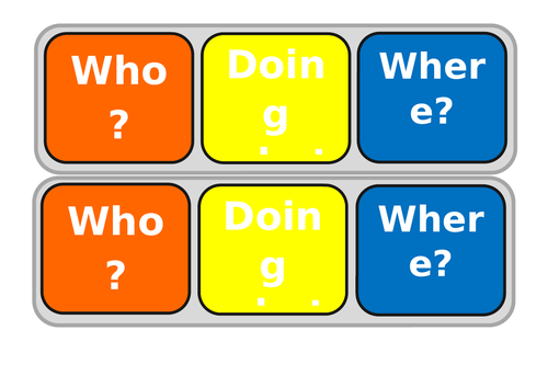 Sentence building tray inserts