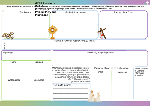 Popular Piety and Pilgrimage Worksheet