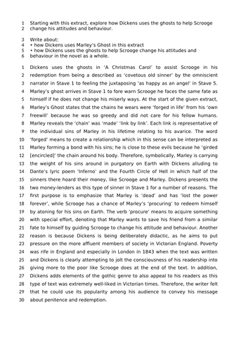 AQA - A Christmas Carol Exam Preparation