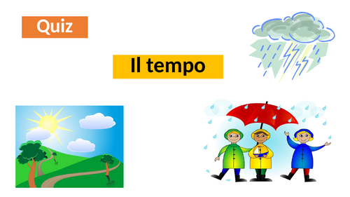 Italian weather quiz/ review