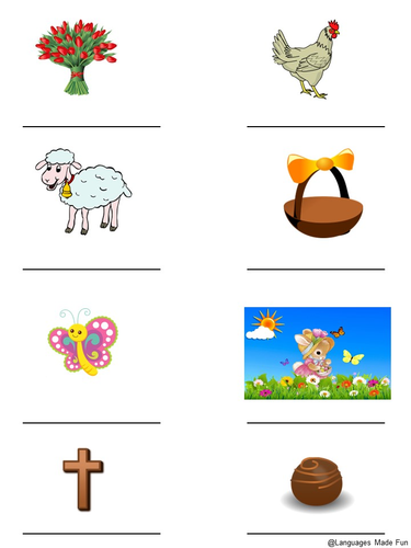 Spanish Easter Worksheets Felices Pascuas Teaching Resources