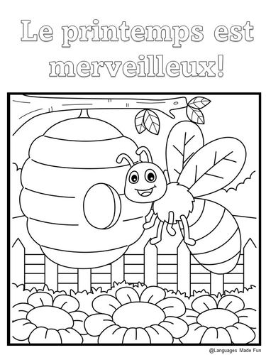 Free French Spring Worksheets - Le Printemps | Teaching Resources
