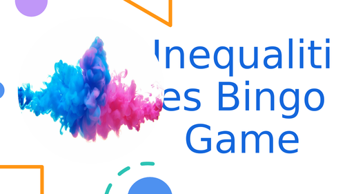 Inequalities Algebra Maths Bingo Game Activity | Teaching Resources