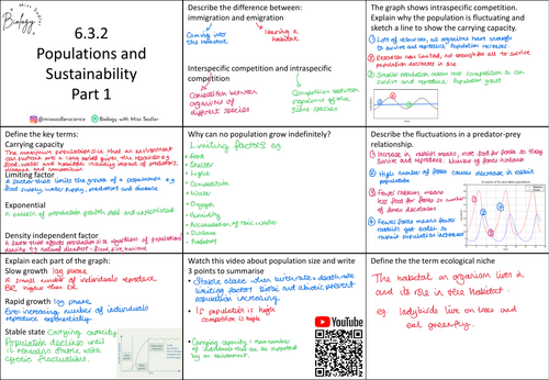 OCR A level Biology Module 6 revision grid | Teaching Resources