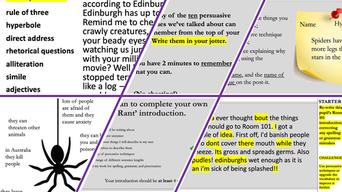 Room 101 Persuasive Writing SoW for KS3 | Teaching Resources