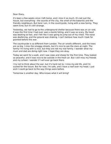 wagoll-diary-entry-world-war-2-evacuee-child-teaching-resources