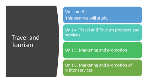 IGCSE Travel and Tourism - Units 1 to 6 | Teaching Resources
