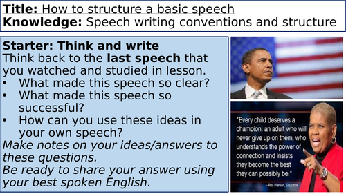 speech topics for ks3