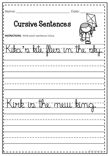 Cursive Practice - A to Z | Teaching Resources