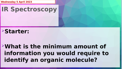 AQA Chemistry A Level Organic Analysis