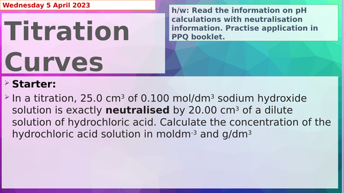 AQA Chemistry A Level Acids and Bases