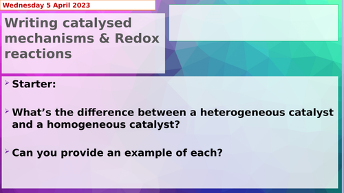 AQA Chemistry A Level Transition Metals and Aqueous Ions