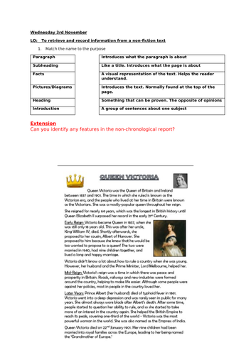 Guided/Shared Reading - Victorians Week 1 | Teaching Resources