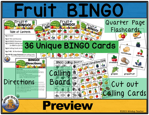 Fruit BINGO | Teaching Resources