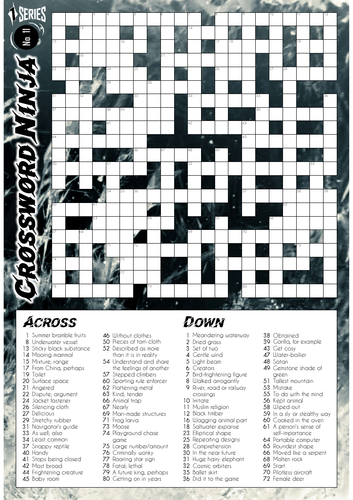 Crossword Ninja - Series 1 - No.11