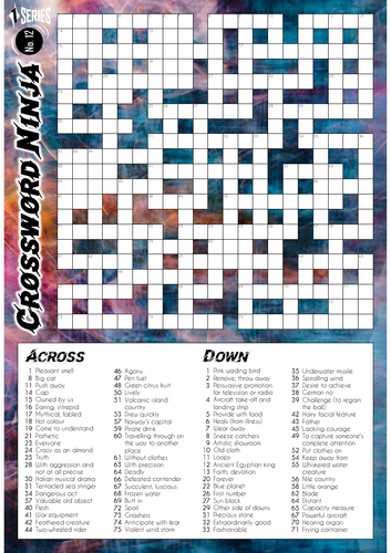 Crossword Ninja - Series 1 - No.12