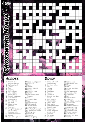 Crossword Ninja - Series 2 - No.11