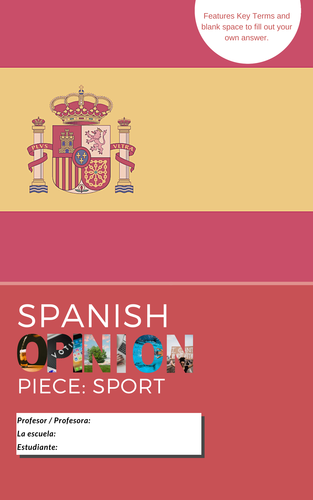 spanish-opinion-piece-sport-deporte-teaching-resources