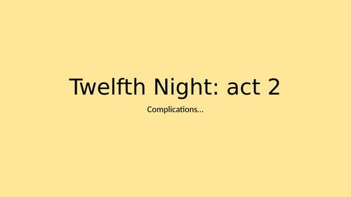 Drunks in act 2 of Twelfth Night