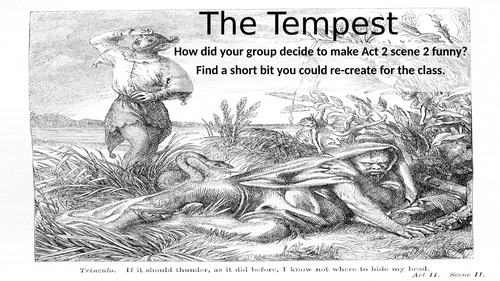 The Tempest A2s2 Caliban's plan