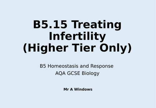 B5 Homeostasis and Response - AQA GCSE Combined Science (9-1) NEW v2.0 ...
