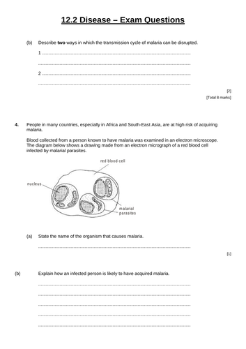 OCR A-Level Biology Communicable Diseases | Teaching Resources