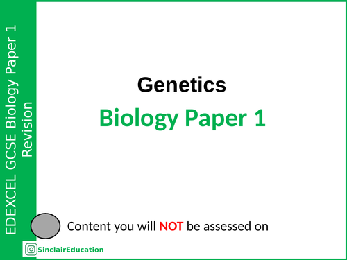Edexcel GCSE Biology Paper 1 Summary PowerPoints | Teaching Resources