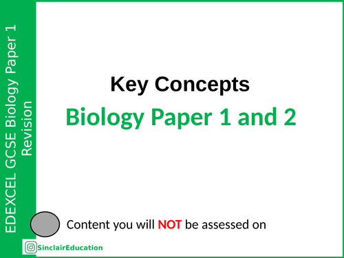 Edexcel GCSE Biology Paper 1 Summary PowerPoints | Teaching Resources