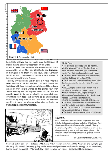 Cold war scheme of work/Conflict post WW2 KS3 | Teaching Resources