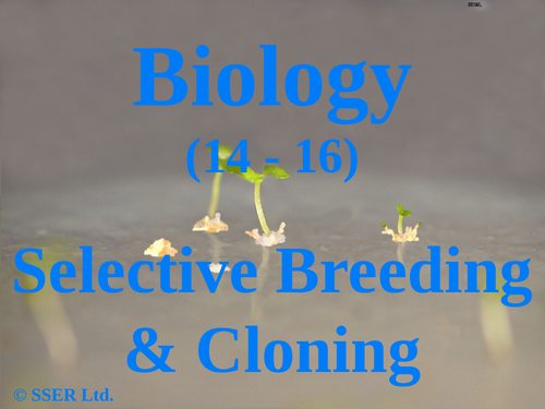 Bio6.14 Selective Breeding & Cloning | Teaching Resources