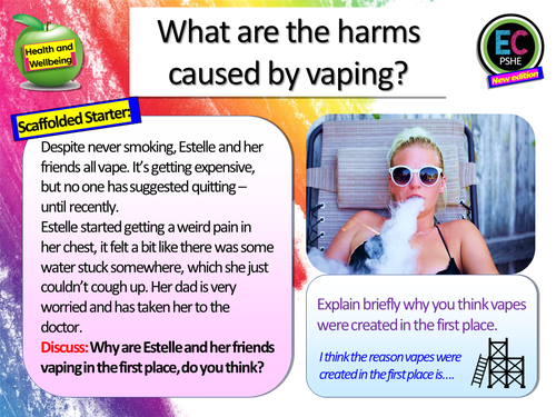 Vaping PSHE | Teaching Resources