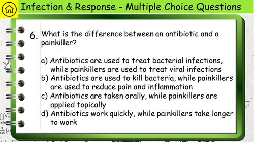 Biology Paper 1 Revision MCQs & Long Answer Questions AQA GCSE ...