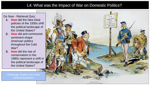 Impact of War on Domestic Politics USA