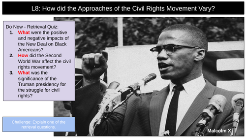 Civil Rights Movement King Malcolm X