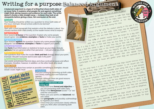 Writing for a Purpose: Balanced Argument KS2+