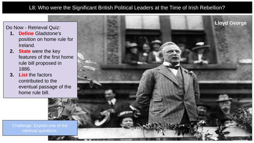 British Political Leaders Irish Rebellion