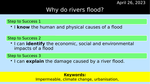 Why Do Rivers Flood Teaching Resources