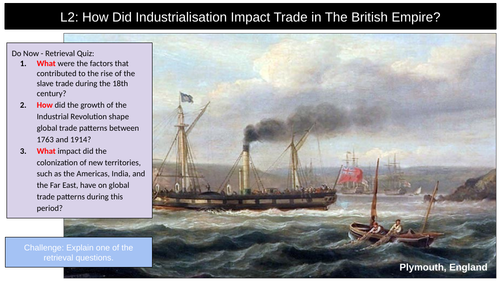 British Empire Industrialisation  Trade