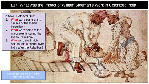 William Sleeman Colonized India