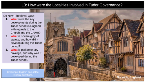 Tudor Governance Localities