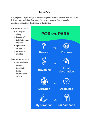 POR vs PARA