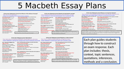 most common macbeth essay topics