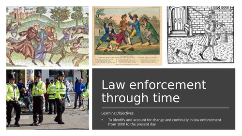 Edexcel GCSE History Crime and Punishment thematic 'quick win' revision 3- law enforcement