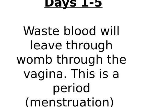 KS3 Biology The Menstrual Cycle Lesson Presentation and Resources ...