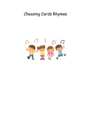 SINGING TIME GROUP TIME NURSERY RHYME CHOOSING CARDS EYFS LETTERS AND ...